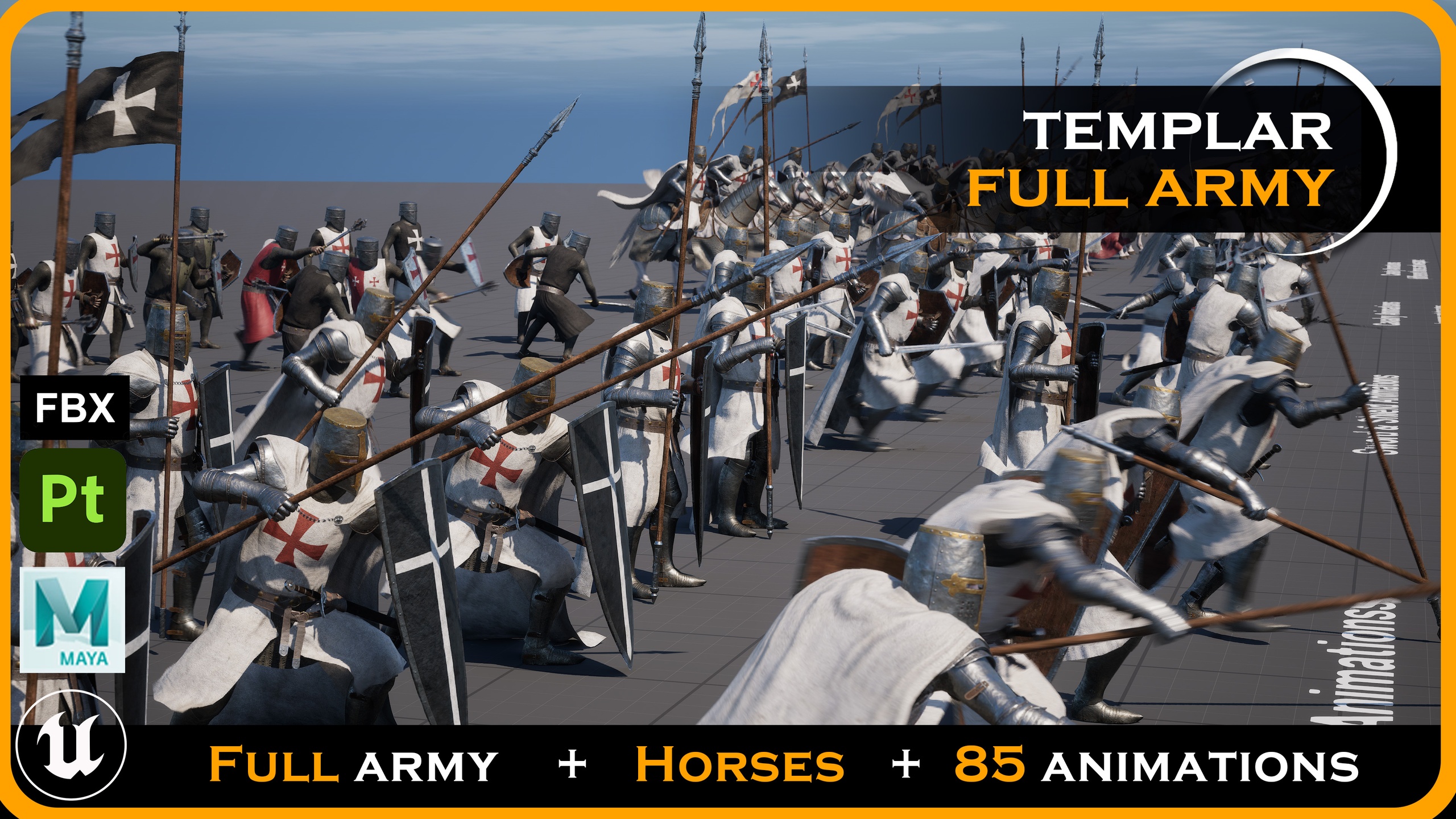 Media 1 for listing TEMPLAR KNIGHT ARMY