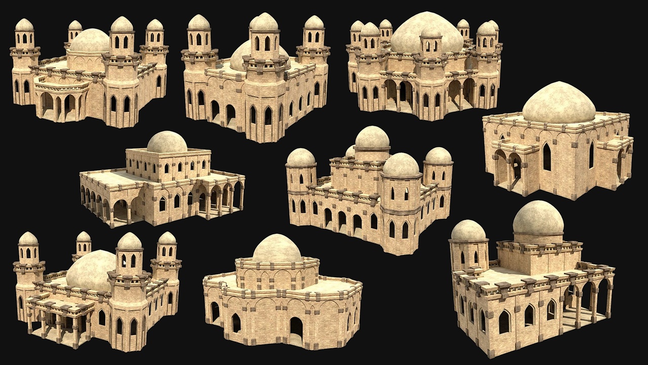 Arabic Temples 제품 등록을 위한 미디어 1개