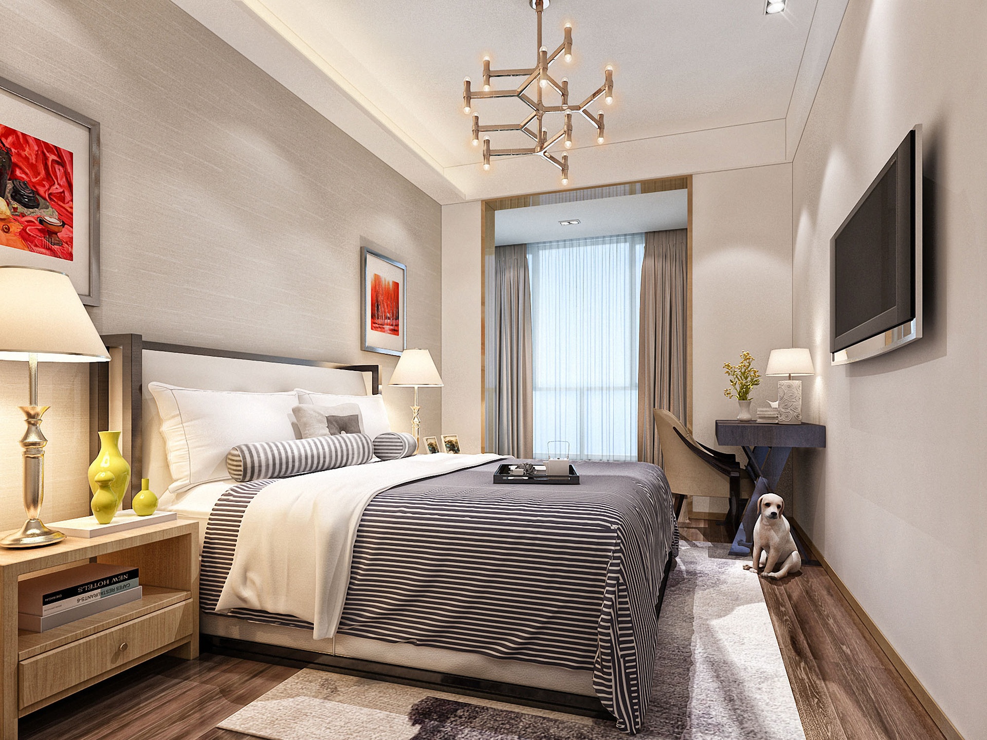 Media 1 for listing Modern Cozy Bed Room | Contemporary Apartment Interior