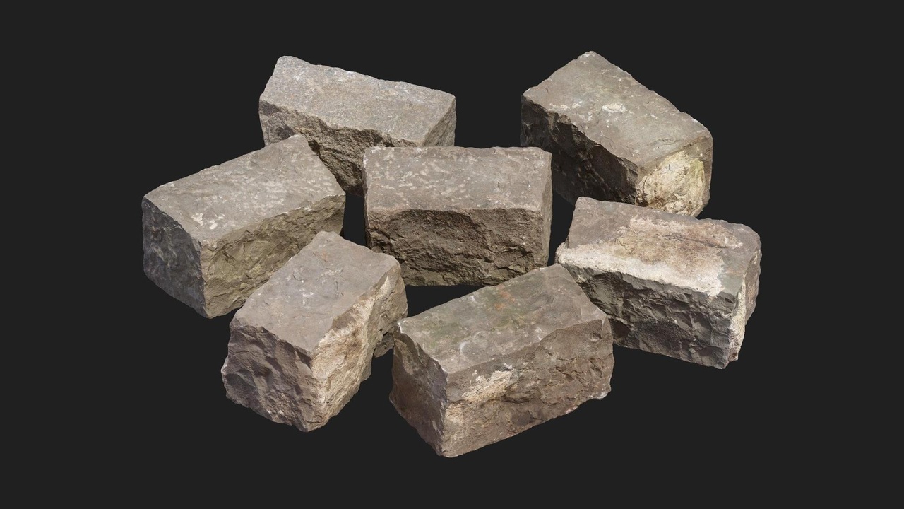 Media 1 for listing Roadside Construction Cobblestone Brown Pack