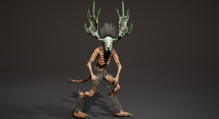 Wendigo monster02 | Fab