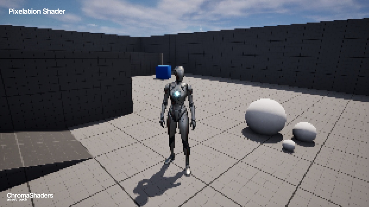 Media 1 for listing ChromaShaders - Pixelation, Toon, PSX & More!