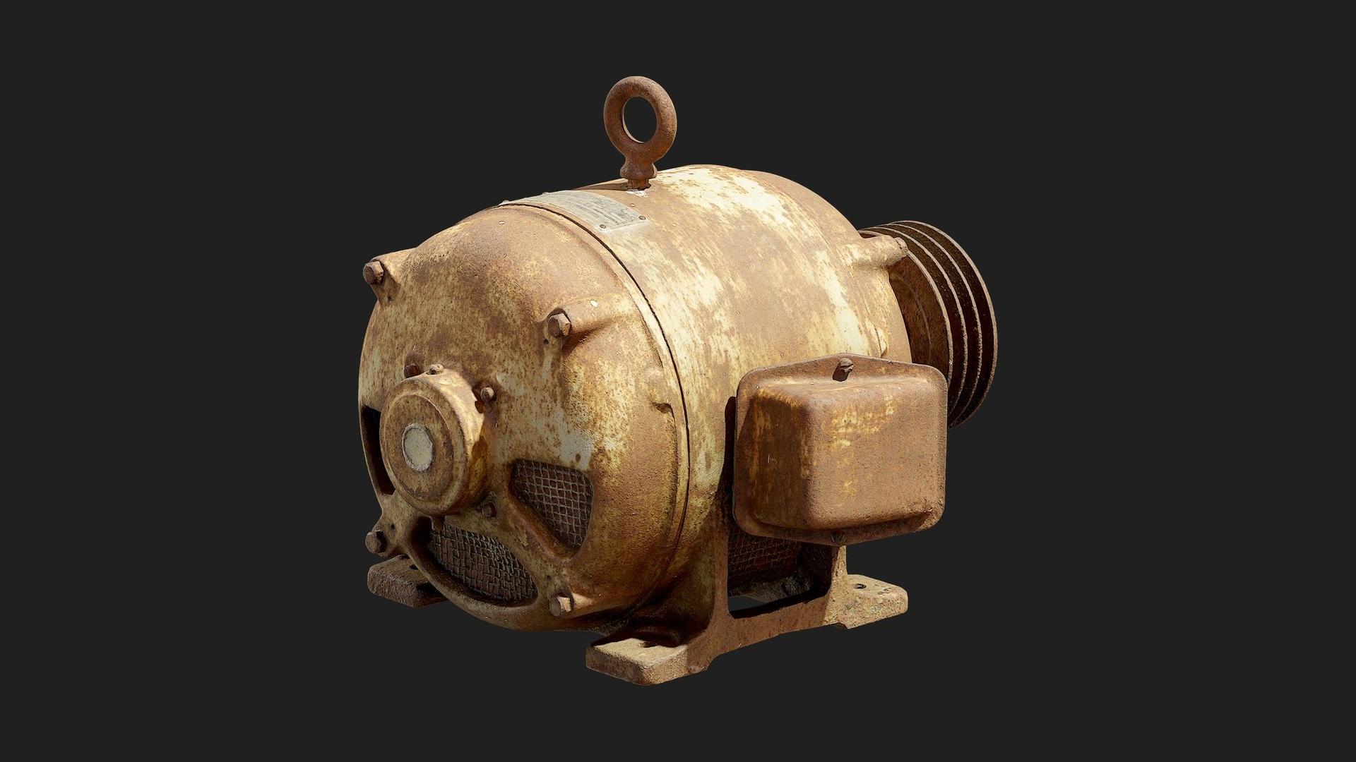 Industrial Junkyard Scrap Engine Rusty 02 | Fab