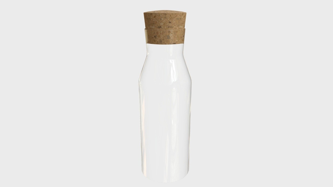 Media 1 for listing Glass caraffe with cork top