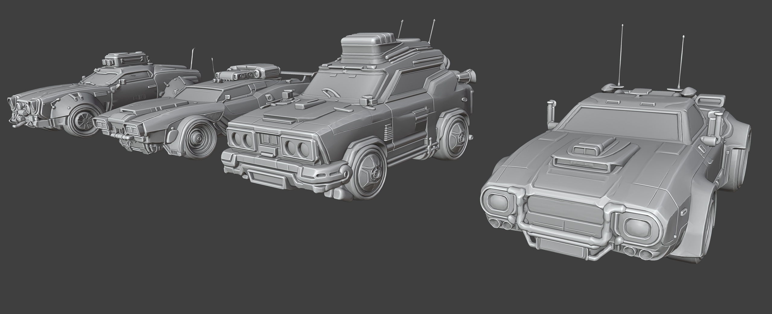 Media 1 for listing Stylized Sci-Fi Cars🚗