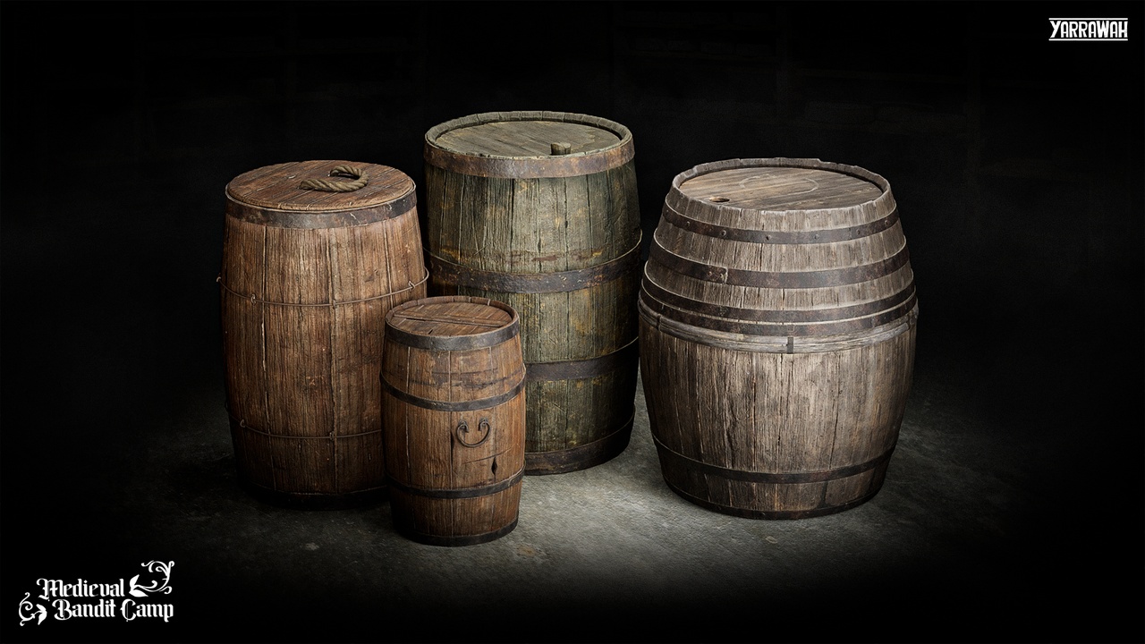Media 1 for listing Medieval Props Vol. 1 - Barrels