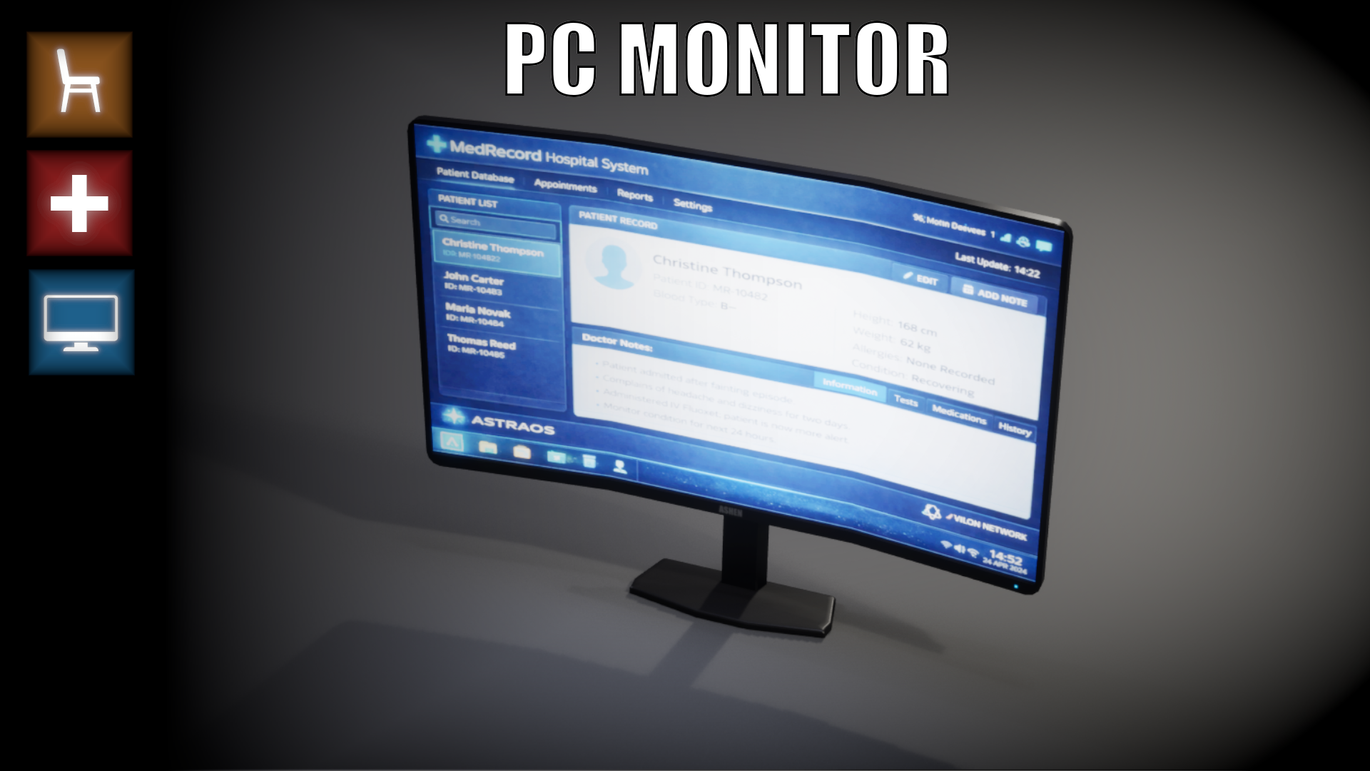 Medical PC Monitor - Ashen Cut | Fab