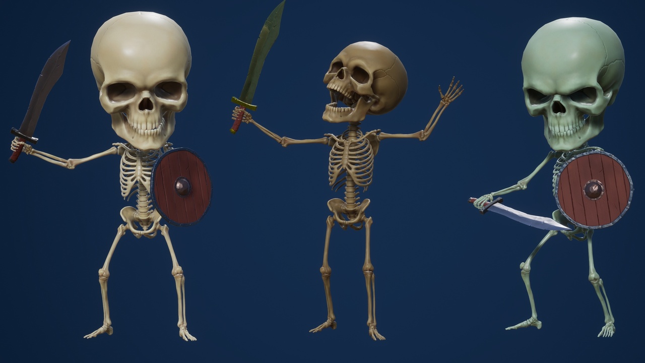 Media 1 for listing Cartoon Skeleton