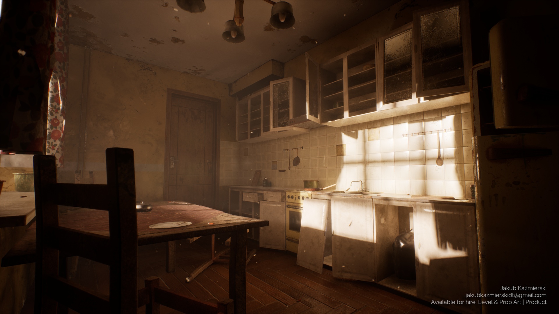 Abandoned Soviet Kitchen - Environment & Prop Kit | Fab