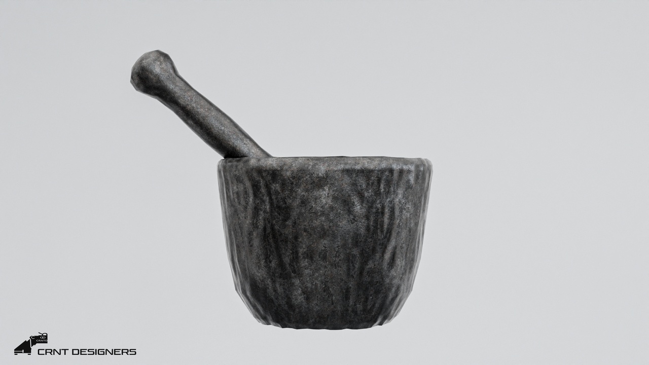 Media 1 for listing Game Ready - Stone Mortar And Pestle - UE4 And UE5 Optimized - Lowpoly 3D model