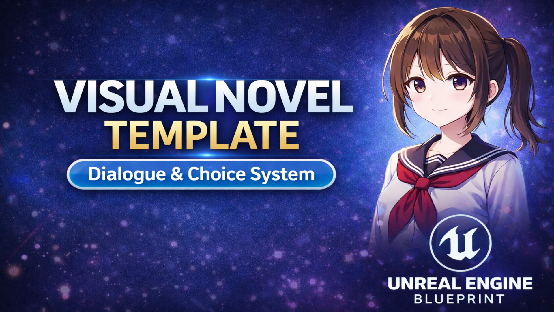 Simple Visual Novel Template (Branching Dialogue System) | Fab