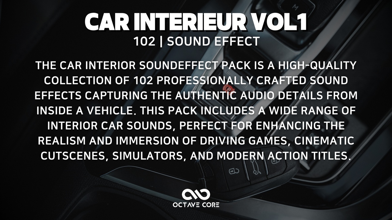 Media 1 for listing Car Interieur SoundEffect Vol.1 OCS
