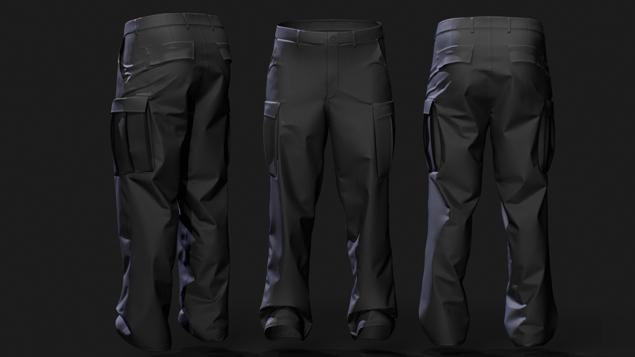 Media 1 for listing Modern Tactical Cargo Pants for MetaHuman β Parametric Wardrobe (MHPKG)