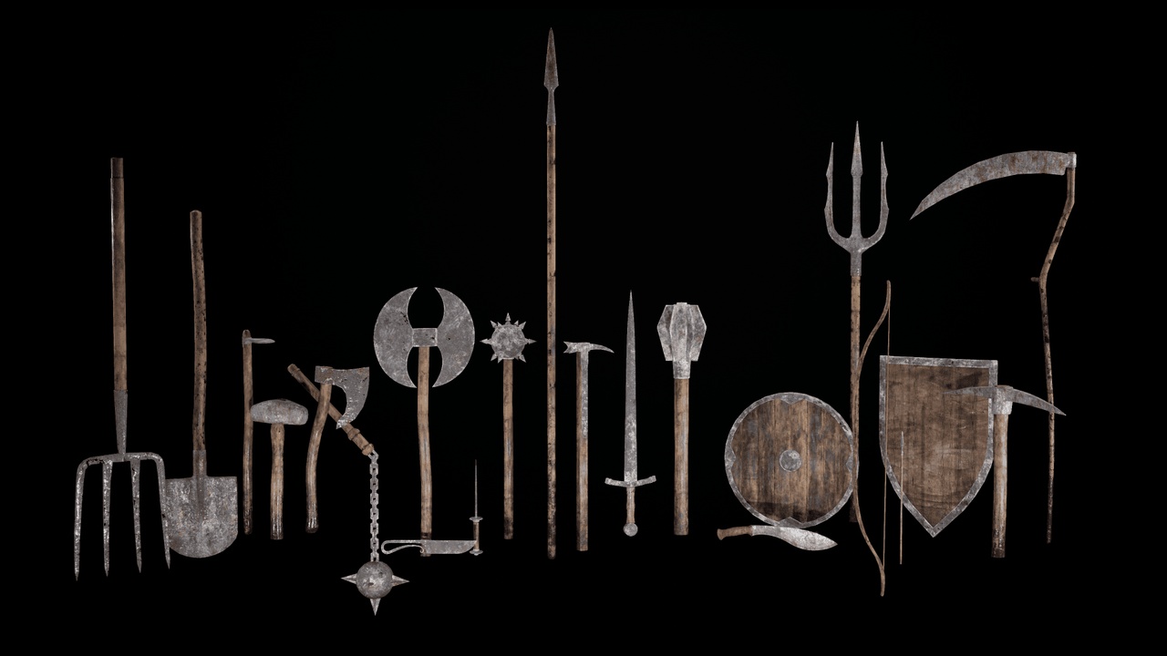 Media 1 for listing Survival Iron Gear Bundle - 22 Tools & Weapons