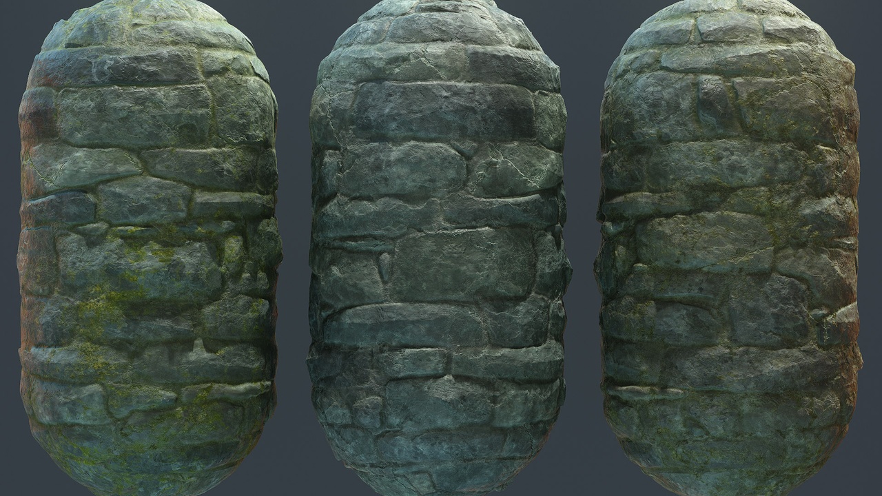 Media 1 for listing Stone Wall PBR Materials VOL.18