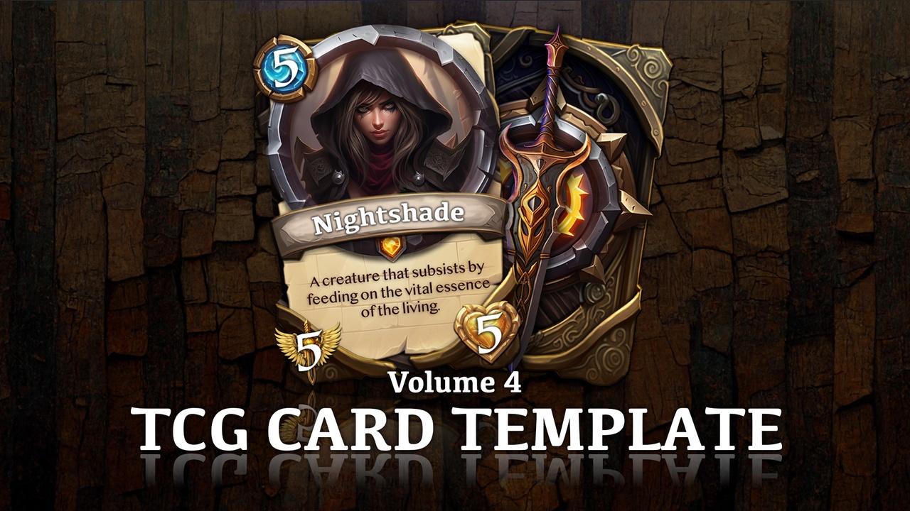 Media 1 for listing TCG Card Template - Volume 4