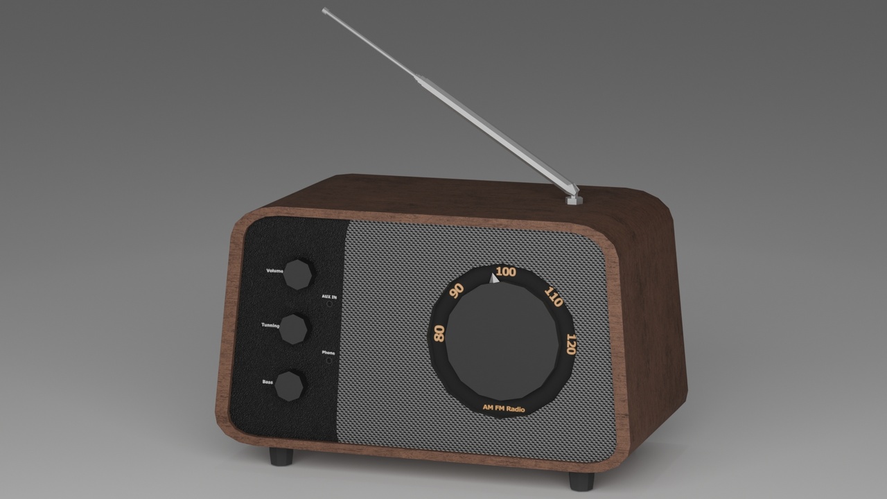 Media 1 for listing Radio receiver Low-Poly