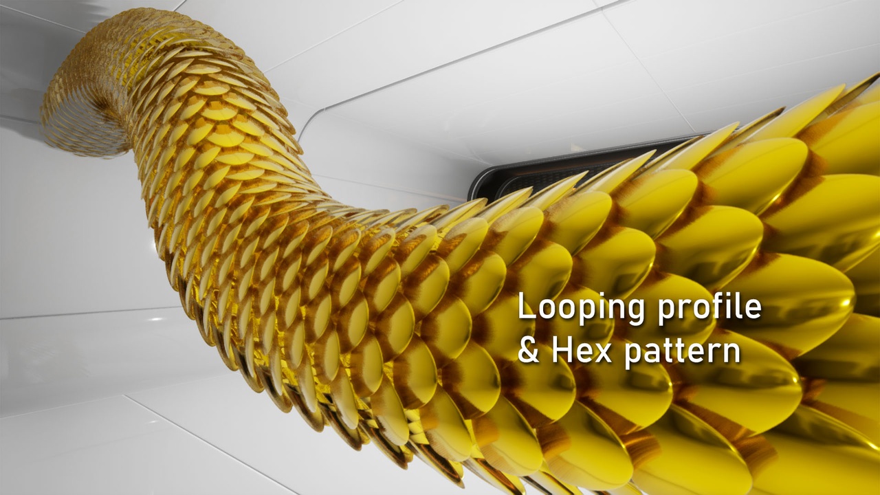 Media 1 for listing Spline Array Tool (NURBS style)