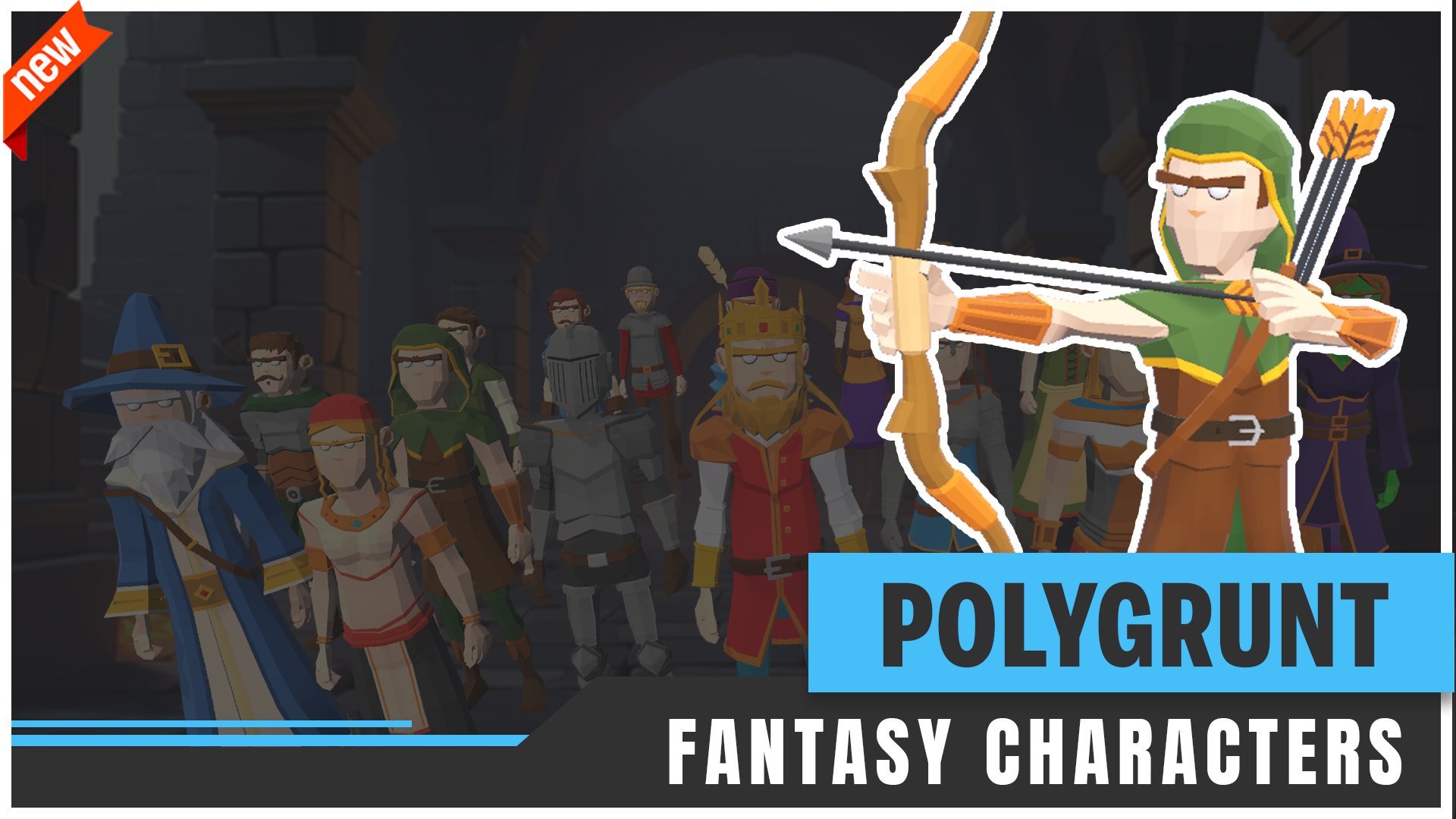 POLYGRUNT - Low Poly Fantasy Characters [3D Art] | Fab