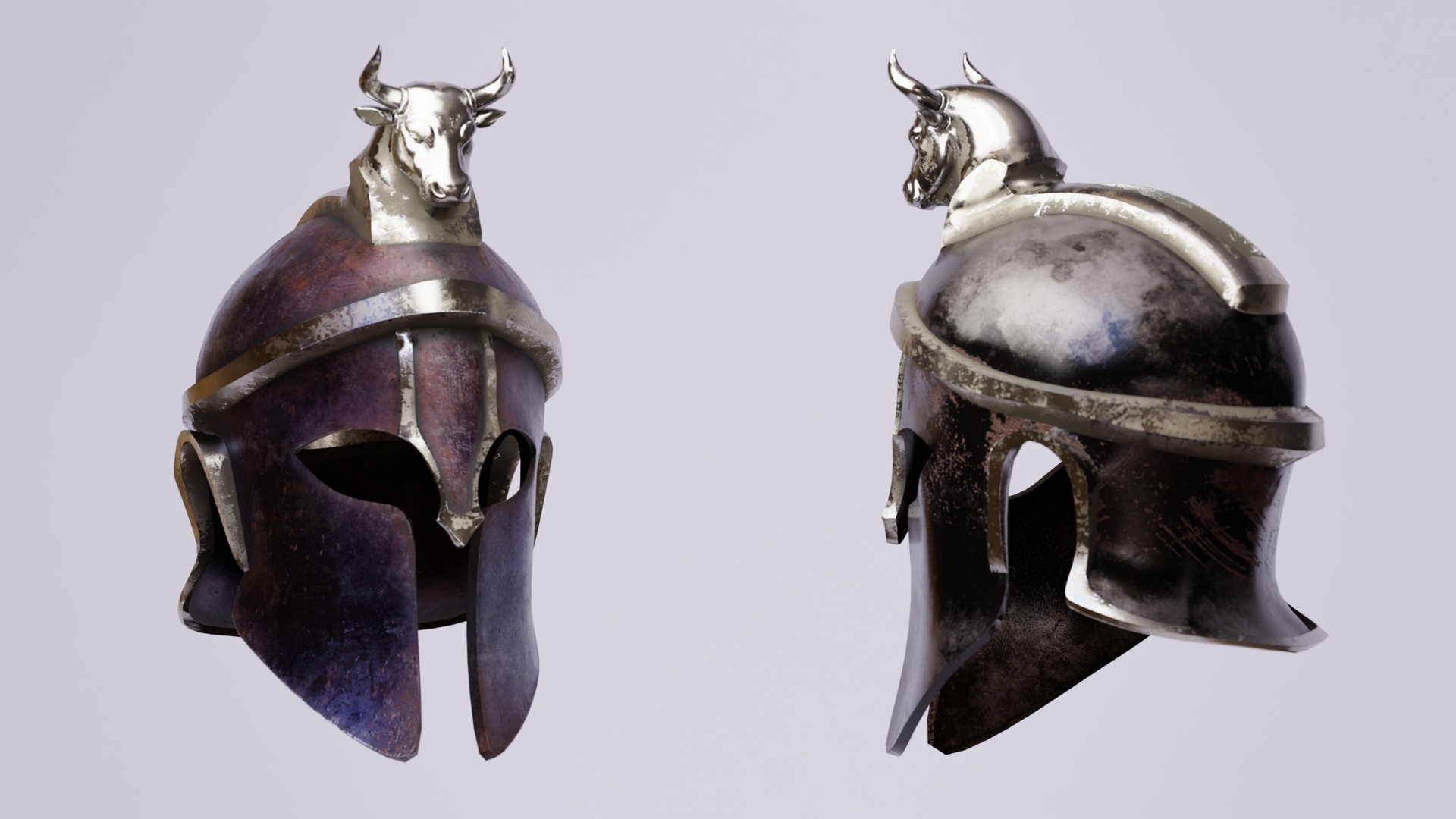 Media 1 for listing Gameready Spartan Helmet "Bull"