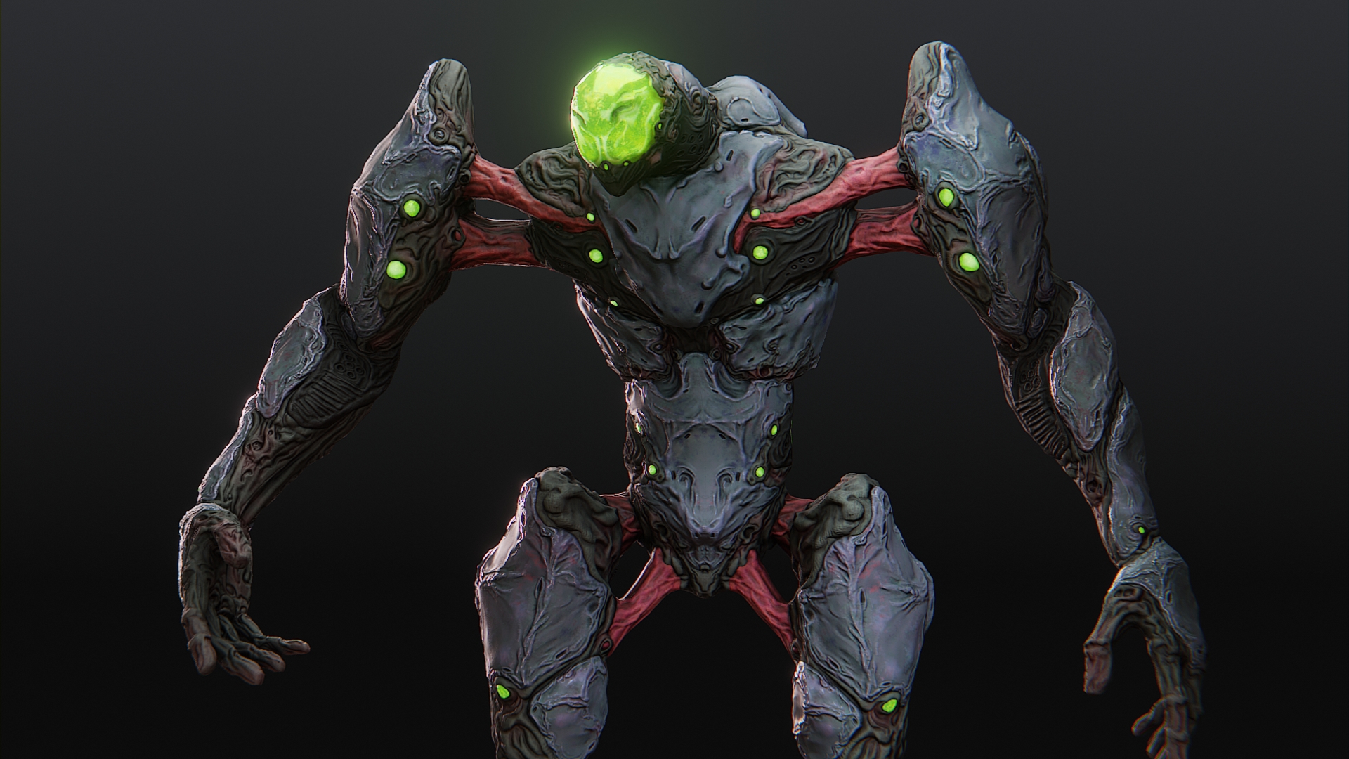 Biopunk alien 3 | Fab