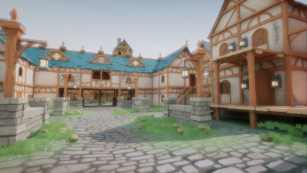 Media 1 for listing Stylized Modular Medieval Town