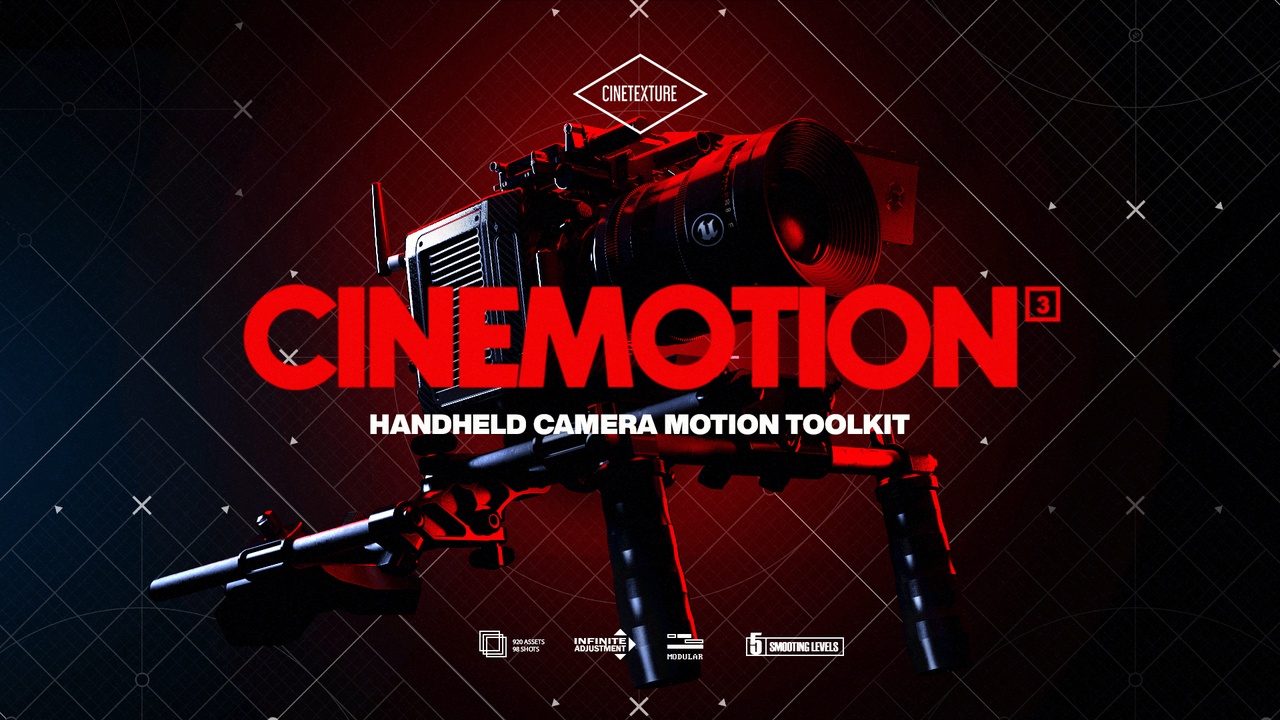 Media 1 for listing Cinemotion 3 Real Handheld Camera Motion Kit