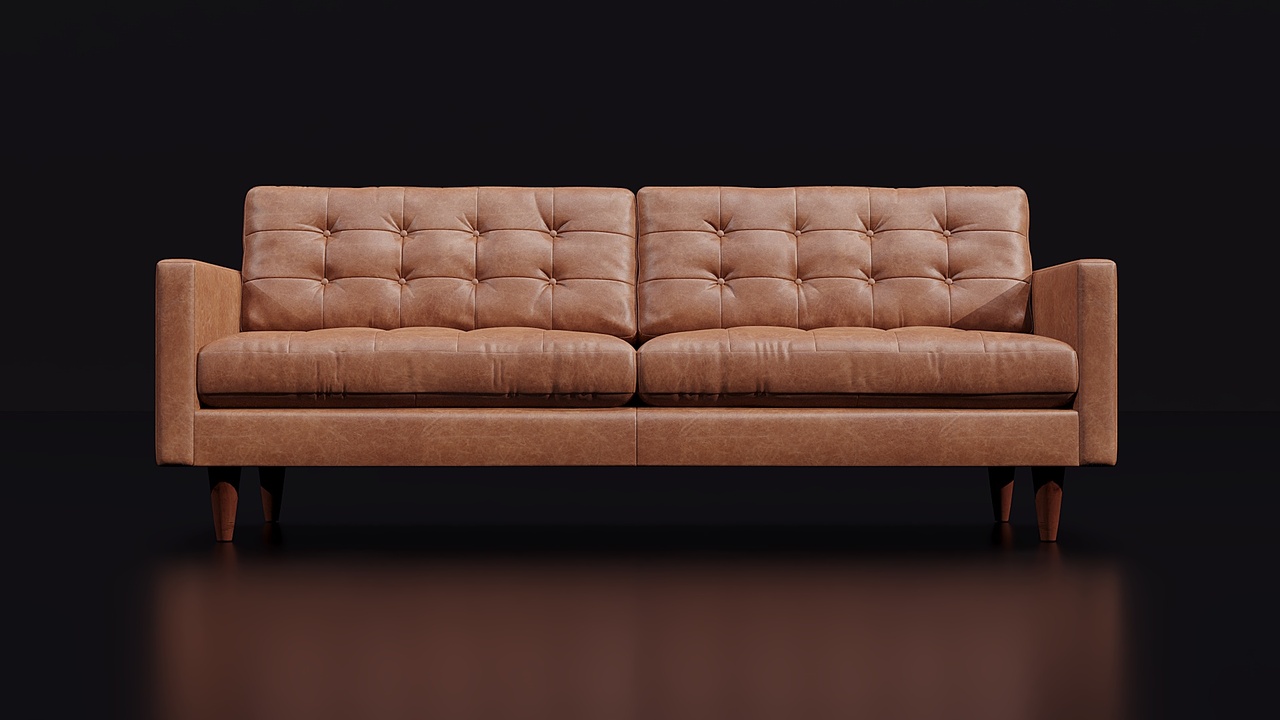 Media 1 for listing Joybird Eliot Leather Sofa