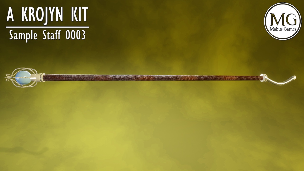 Media 1 for listing Mage Staff 0003 - A Krojyn Kit Modular Mage Staff Sample
