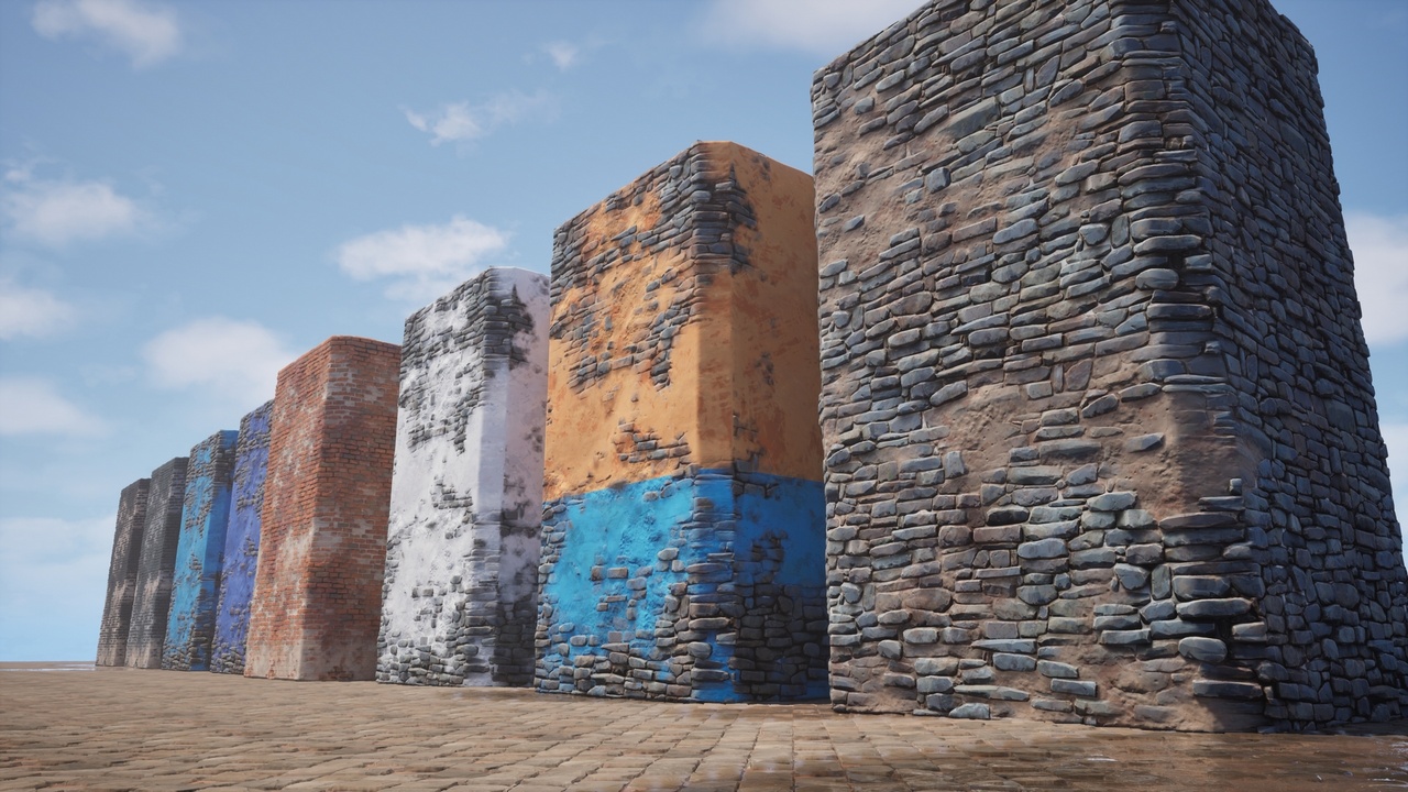 Media 1 for listing Stylized Surface – Advanced UE5 Layered Material & Vertex Paint Shader