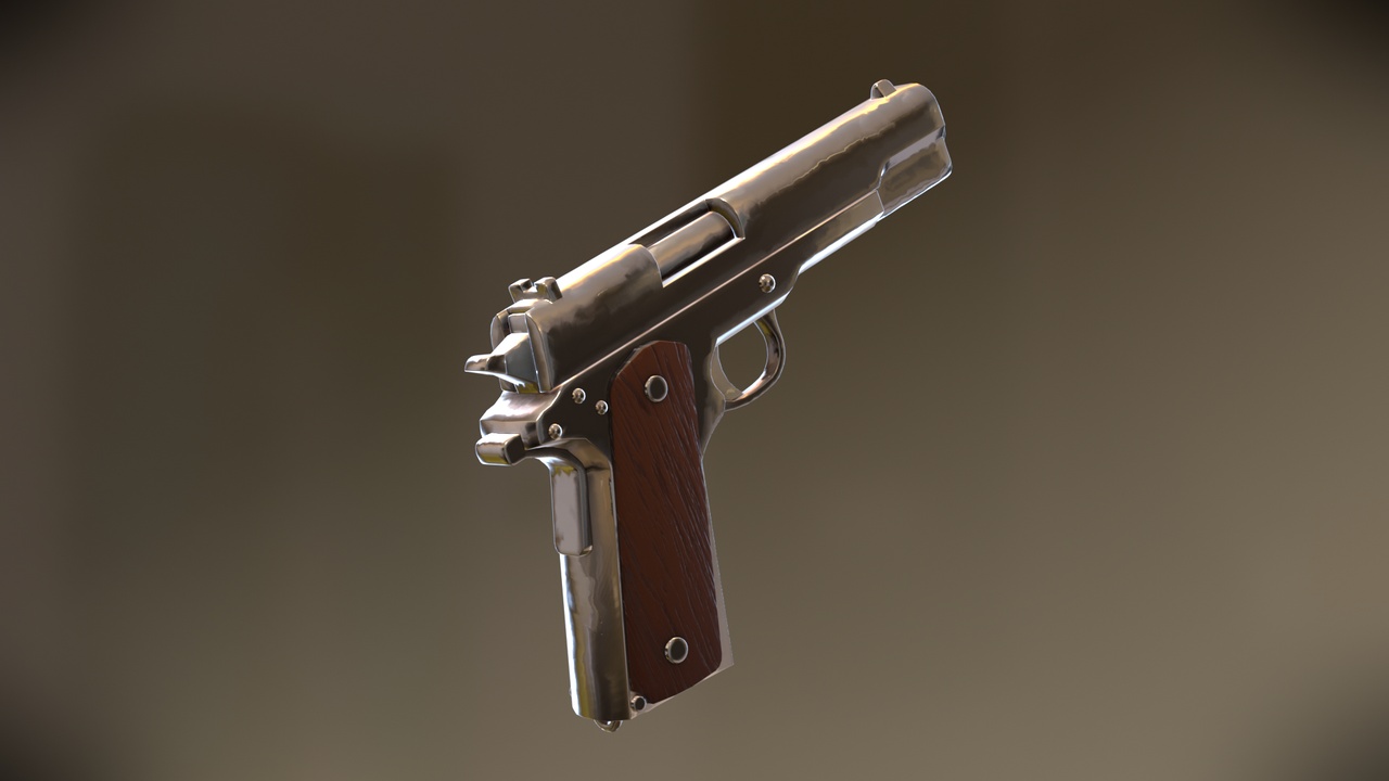 Media 1 for listing Paint Poly - WW2 Pistol
