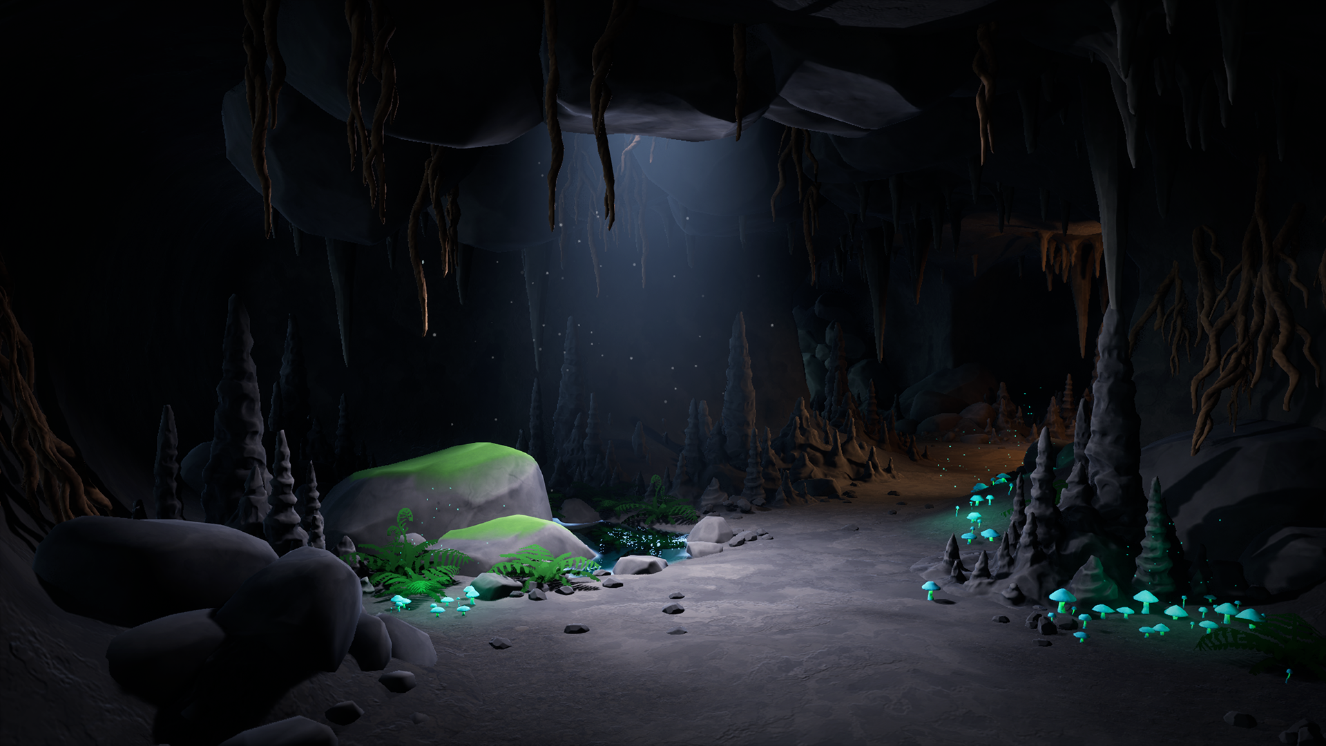 Stylized Modular Cave Pack | Fab