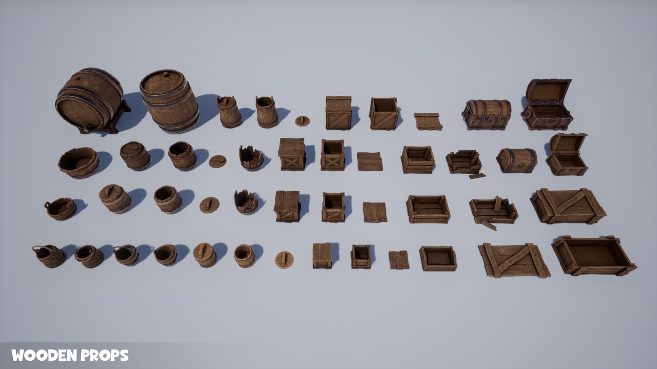 Wooden Props 제품 등록을 위한 미디어 1개