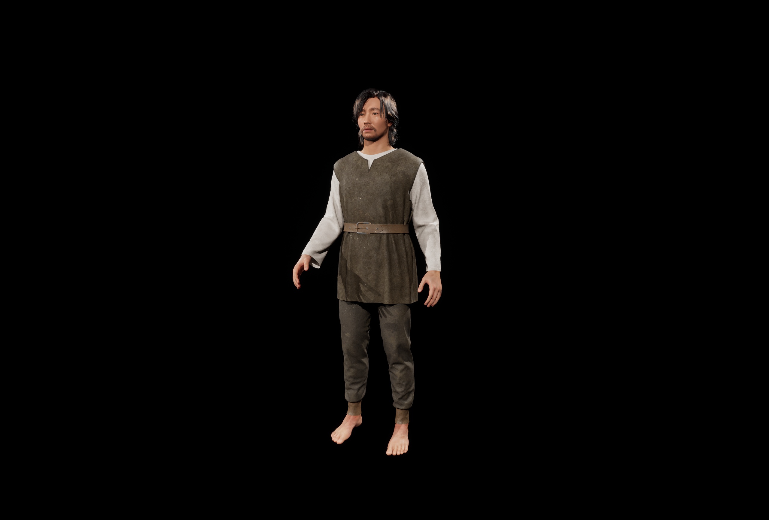 Media 1 for listing Metahuman Cloth Outfit Rustic Medieval (Rigged)