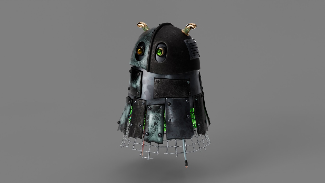 Media 1 for listing Stylized Cyberpunk Ghost Robot