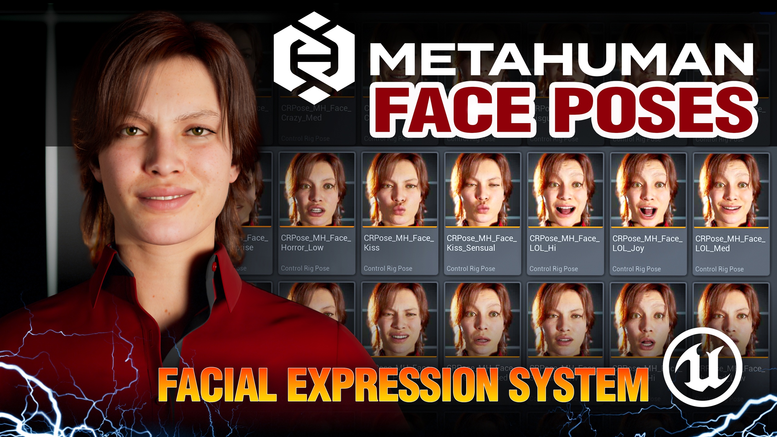 Media 1 for listing MetaHuman Face Pose Library