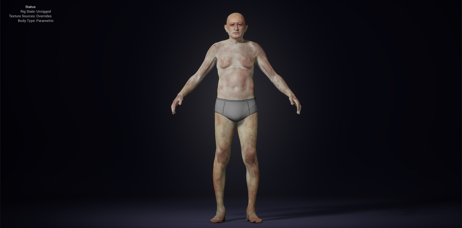 Media 1 for listing Zombie Horror Texture - Editable MetaHuman