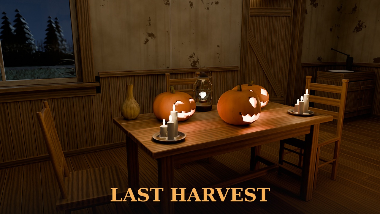 Media 1 for listing LAST HARVEST — Stylized Halloween Farm (Modular Horror Environment)