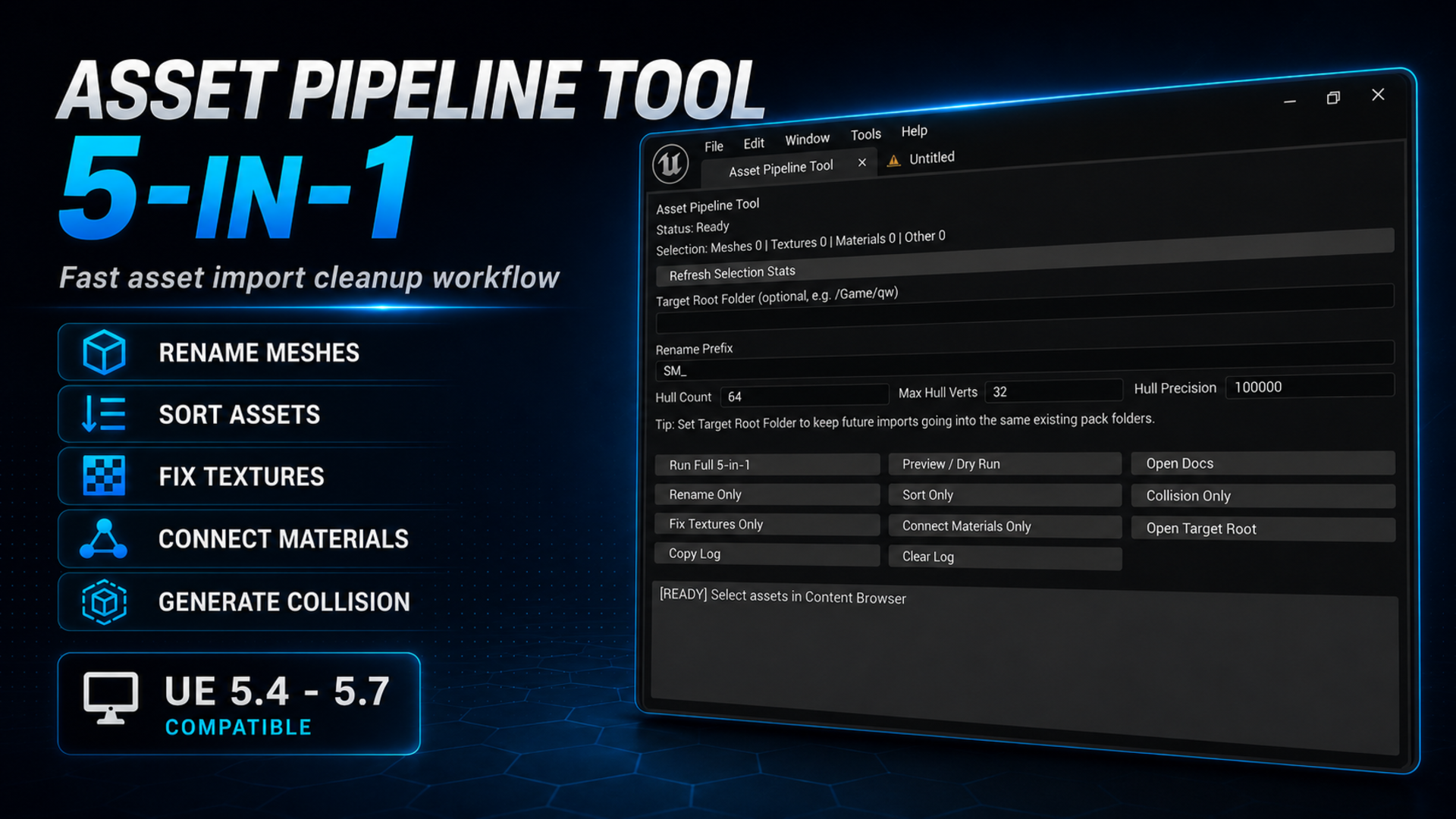 Asset Pipeline Tool 5-in-1 | Fab