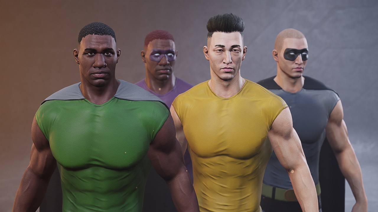 Media 1 for listing Superhero Constructor Male Skin Pack 1