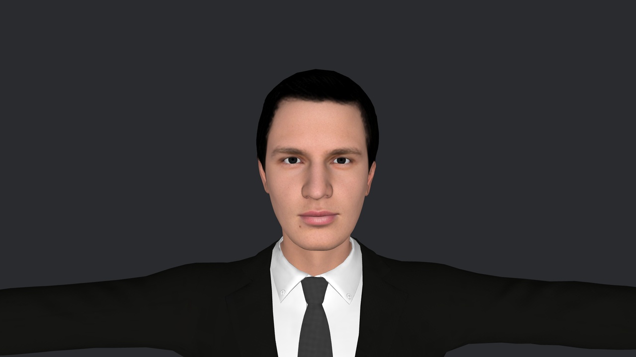 Media 1 for listing Ansel Elgort Hyper Realistic Full Body Fully Rigged 3D Character