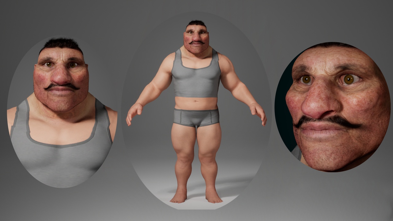 Media 1 for listing Editable Metahuman Dwarf - Kos.With hair, no clothing included.