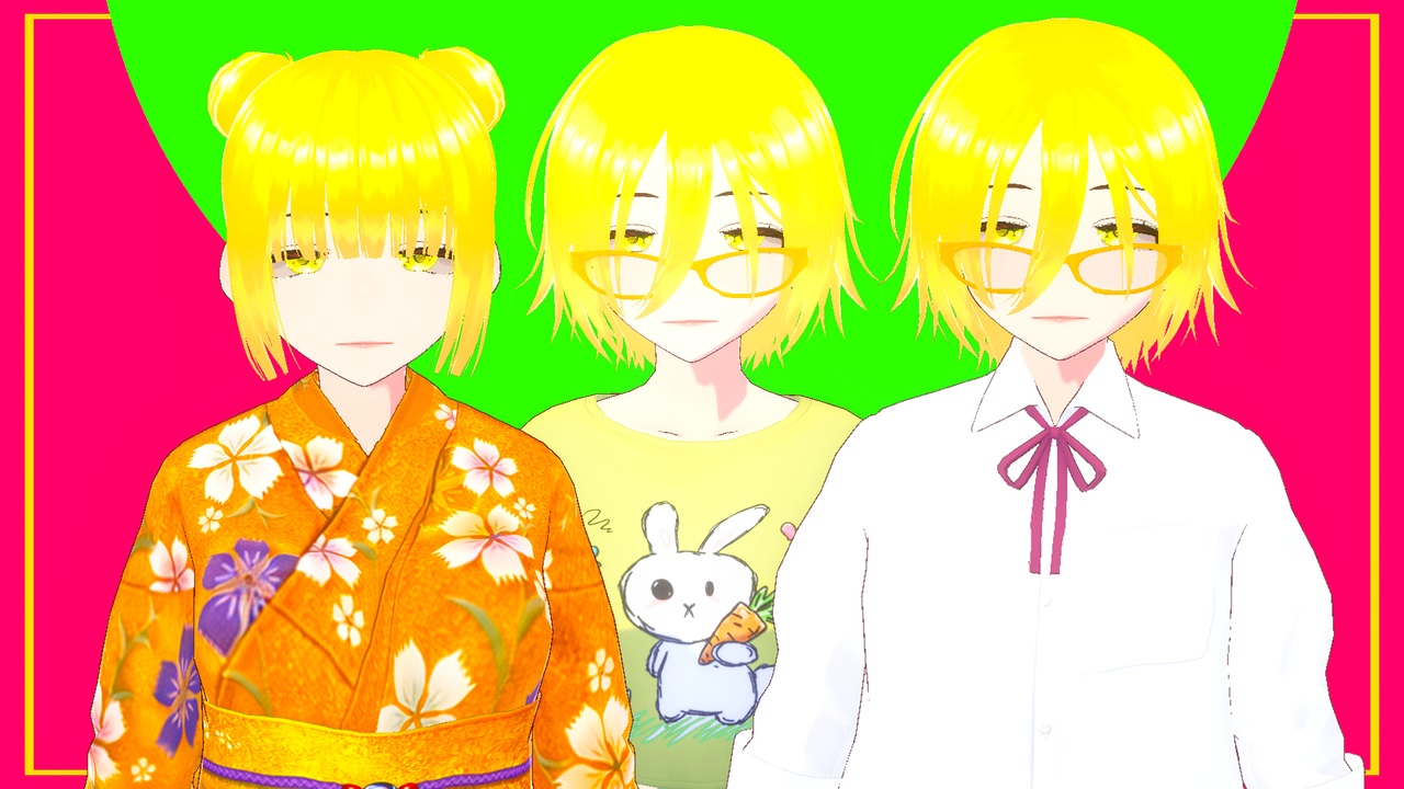 Media 1 for listing Anime Girl izaki - 3 Outfits Pack
