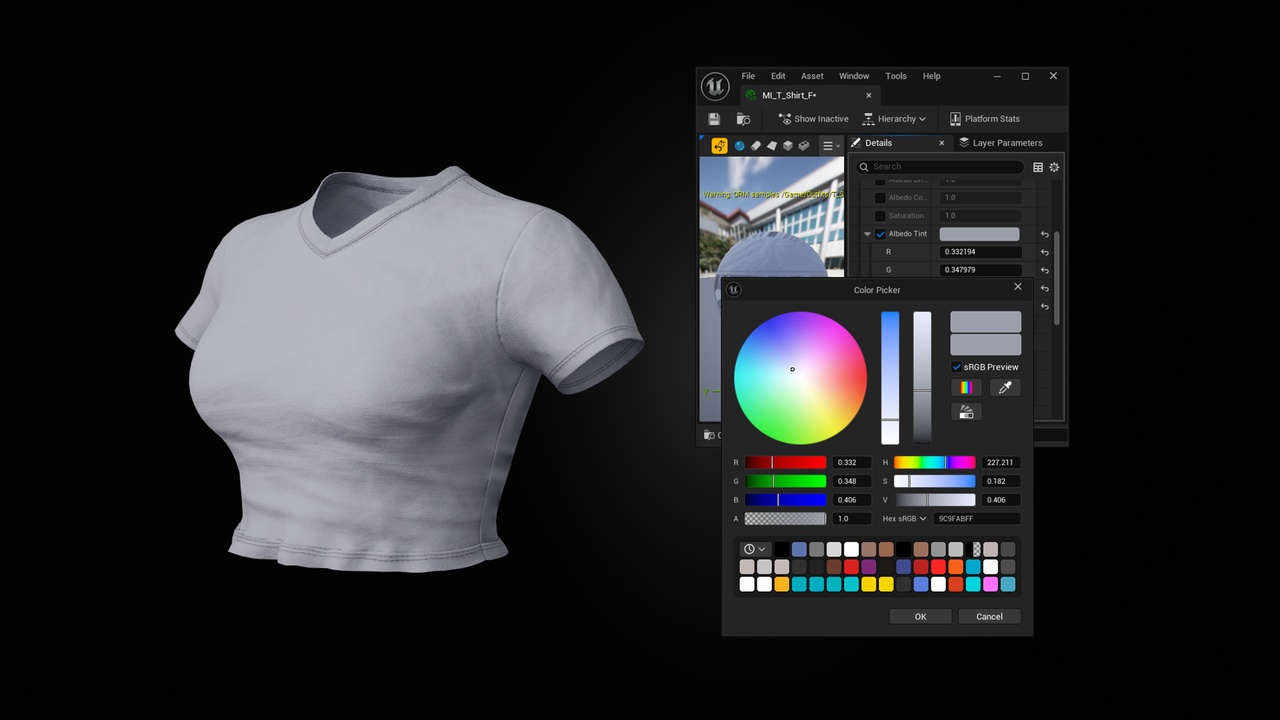 Media 1 for listing Shirt - Short Shirt - Metahuman Outfit