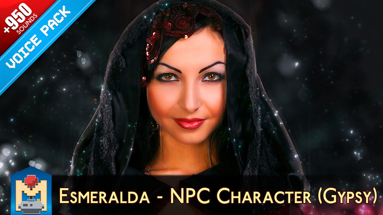 File multimediali per l'articolo Esmeralda - Gypsy NPC Character Voice Pack: 1