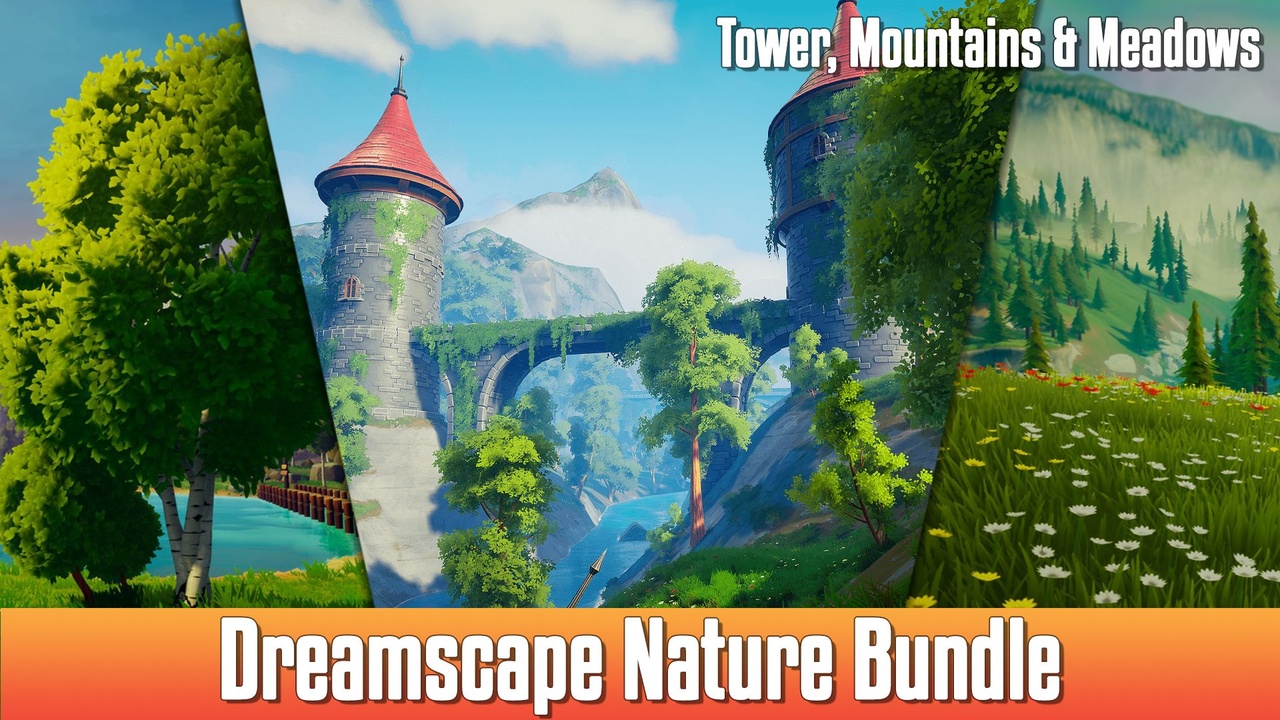 Media 1 for listing Dreamscape: Stylized Environment Bundle - Stylized Nature Open World Environment