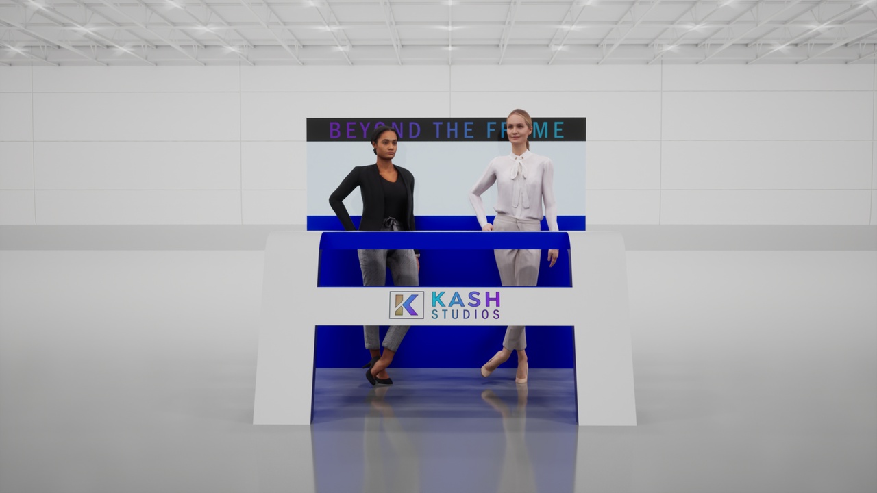 Media 1 for listing Reception Desk with Glass Divider & Rear Counter – Coffee & Storage Setup