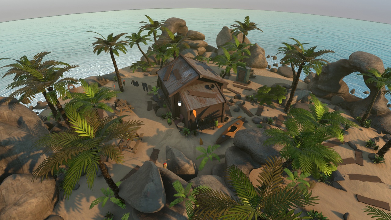 Media 1 for listing Realistic Beachfront Small Cabin Asset Package