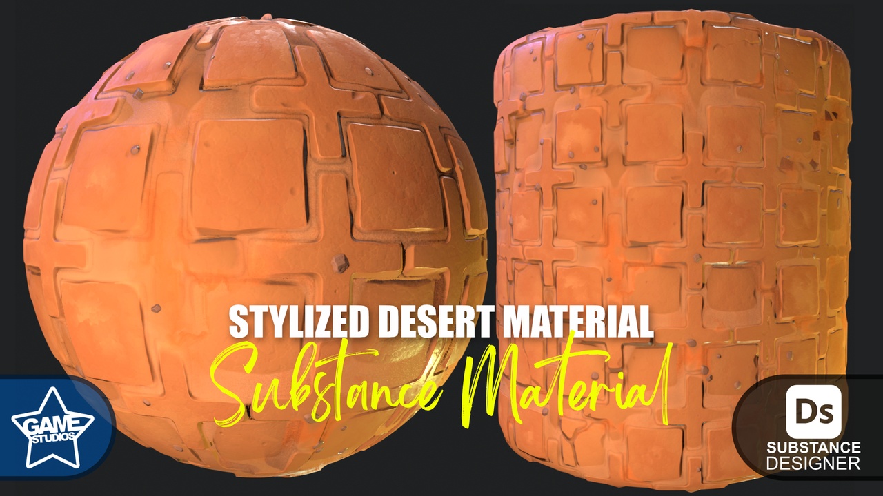 Media 1 for listing Stylized Desert Tiles Material 02