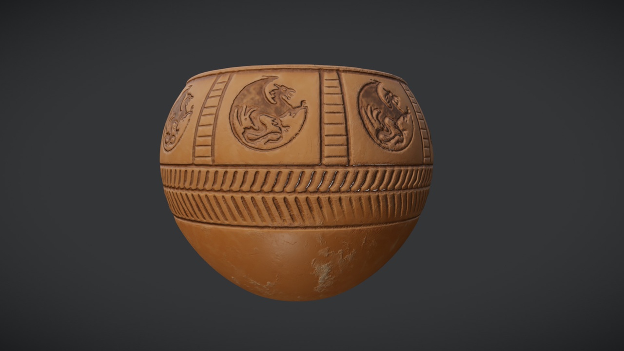 Media 1 for listing Pot 16 _ PBR Game Ready Asset